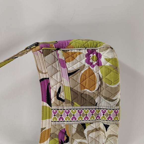 Vera Bradley Portobello Road Print Shoulder Bag Front Pockets Zip Top Retired - Picture 3 of 9